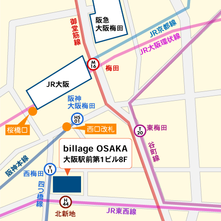 大阪支店地図